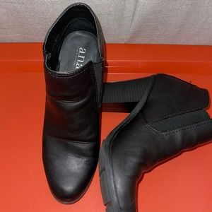 Black Ankle Booties by a.n.a